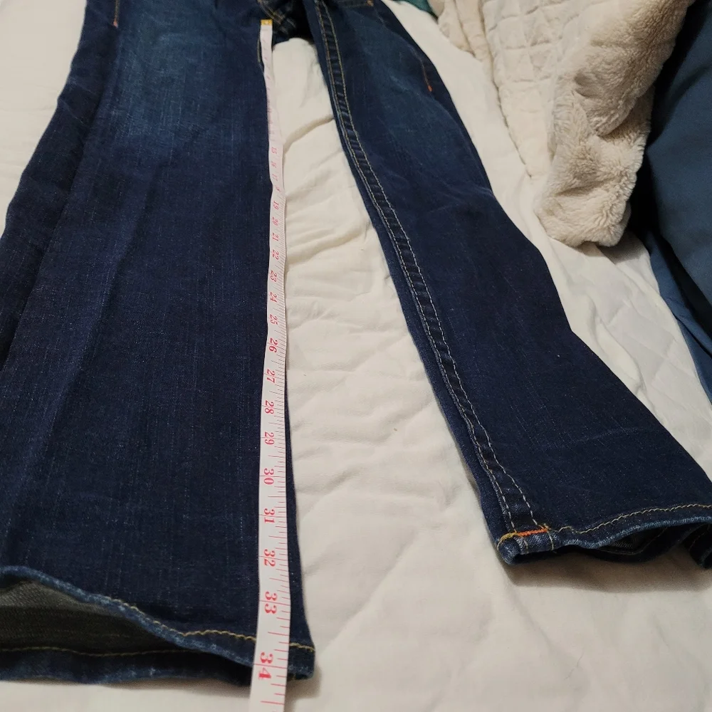 True Religion Dark Indigo Straight Leg Maternity Jeans - Picture 8 of 8